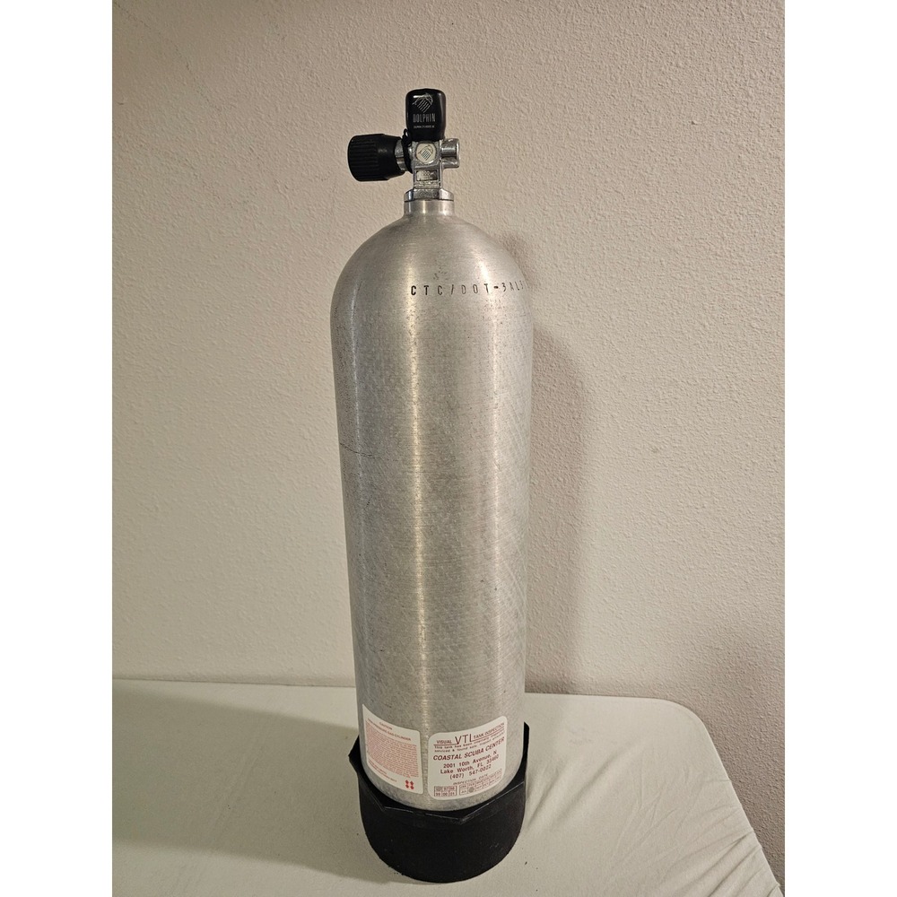 Luxfer S80 Aluminum Scuba Tank Silver 3000 PSI Dolphin Valve